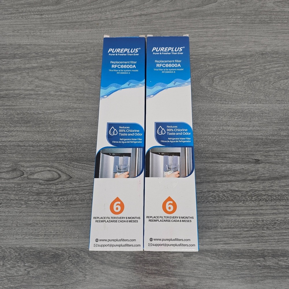 Lot of 2 Pureplus‎ RFC6600A Water Filter Replacement For RFC6600A-S  Sealed